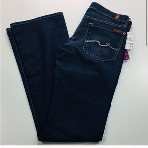 7 FOR ALL MANKIND DARK WASH BOOTCUT JEANS SIZE 27